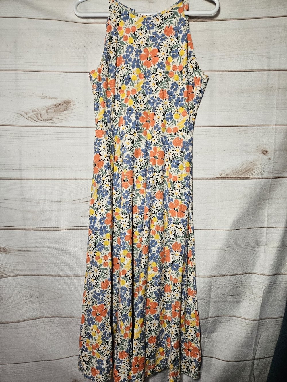Chaps Floral Halter Maxi Dress NWT